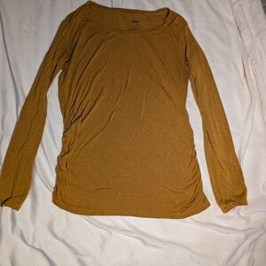 Sonoma Maternity Mustard Long Sleeve